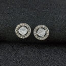 Brinco ponto de luz redor cravejado vazado