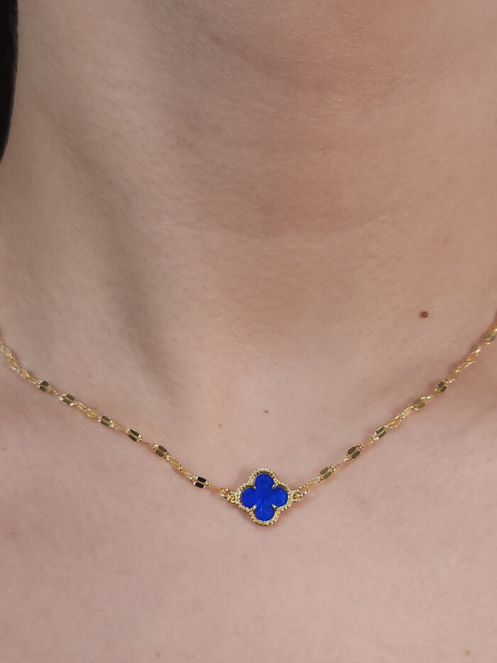 Gargantilha chocker trevo