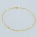 Pulseira masculino elo cartier dourado