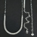 Gargantilha choker elo cartier com riviera cristal