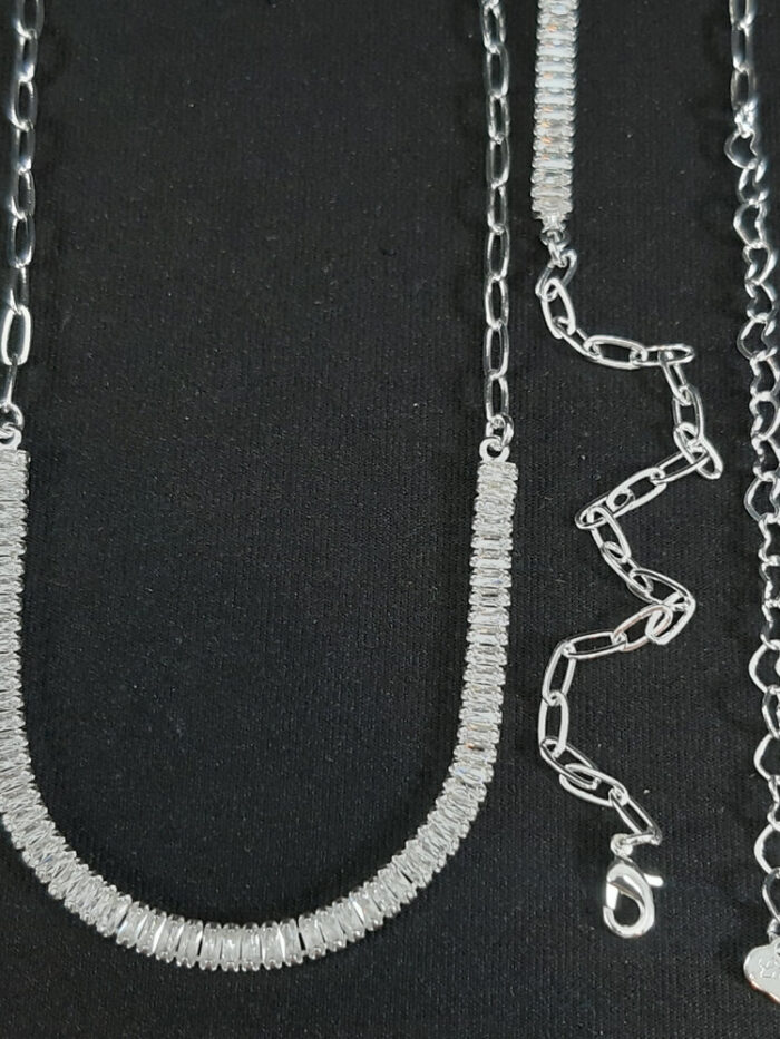 Gargantilha choker elo cartier com riviera cristal