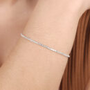 Pulseira fio riviera prateado