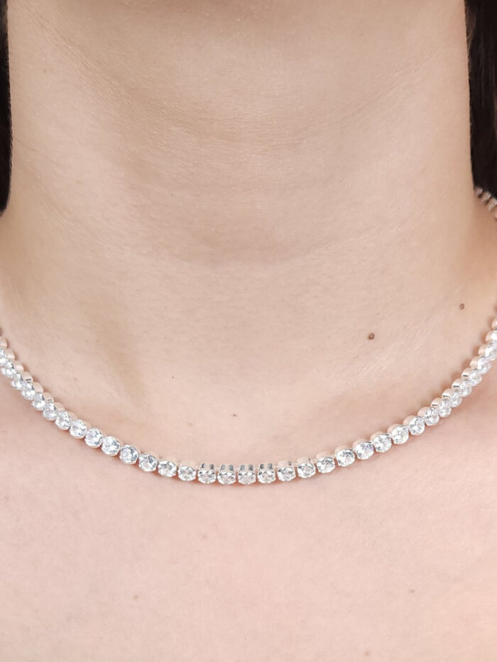 Gargantilha chocker riviera cristal