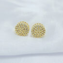 Brinco círculo cravejado