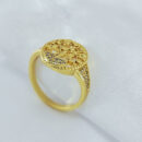 Anel árvore da vida cravejado