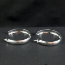 Argola fio liso boleada