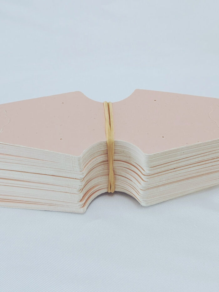 Tags para cordão rosa P