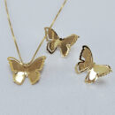 Conjunto borboleta detalhado liso