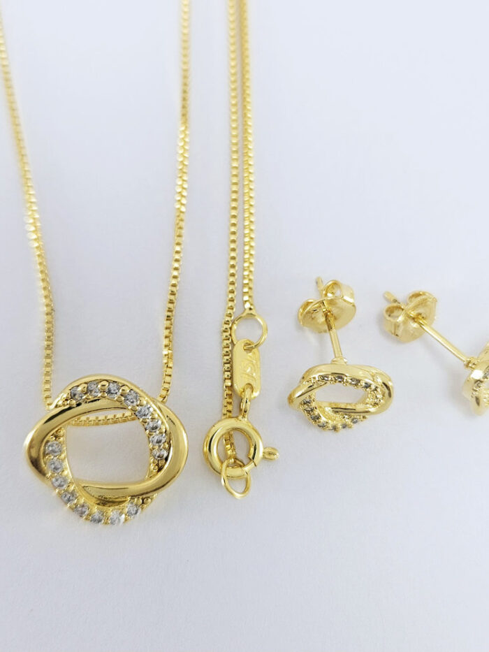 Conjunto circulo ondulado com microzircônias