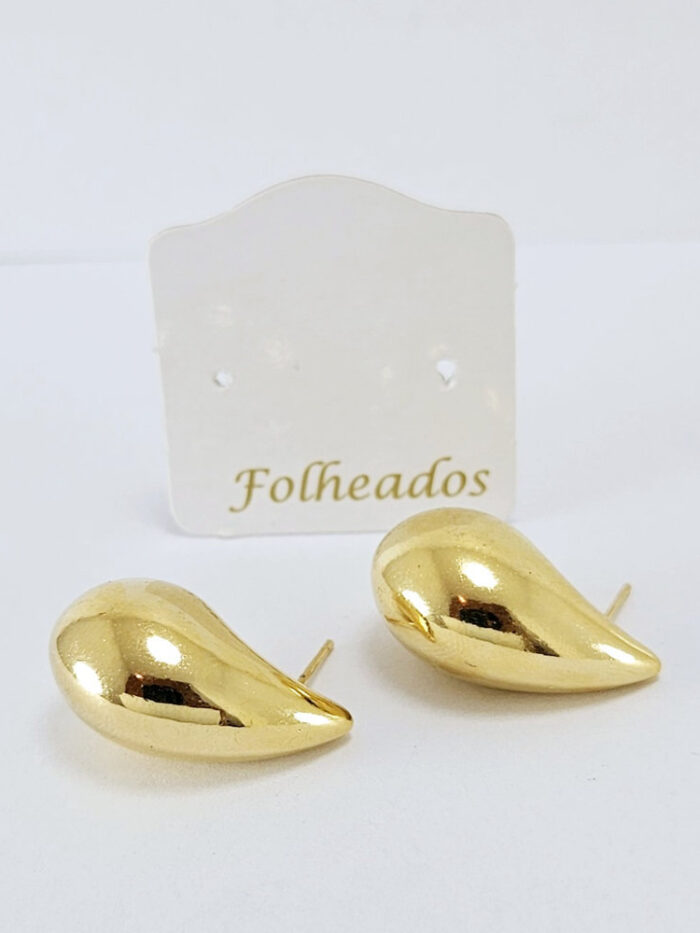 Brinco gota dourada