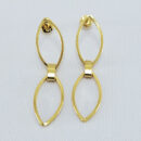 Brinco dois elos liso chapeado