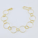 Pulseira círculos vazado detalhado