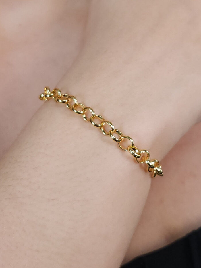 Pulseira corrente elo português