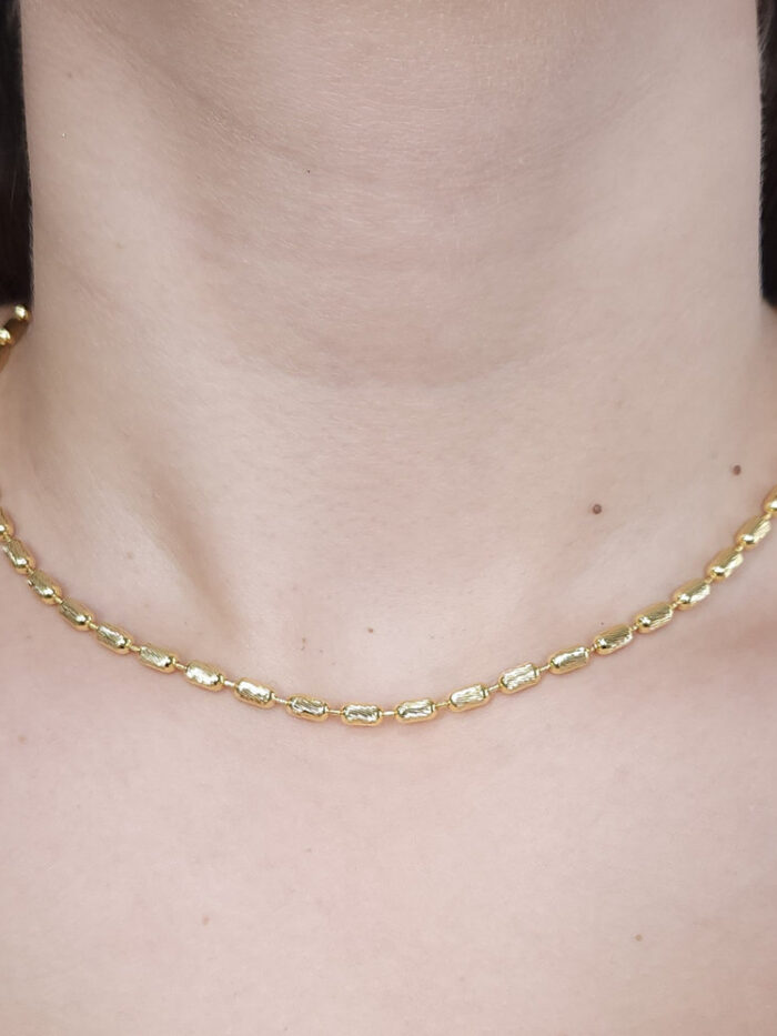 Gargantinha chocker elos tubos detalhado
