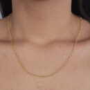 Gargantilha elos ovais dourado