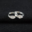 Brinco argola detalhe cristal