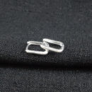 Brinco argola retangular