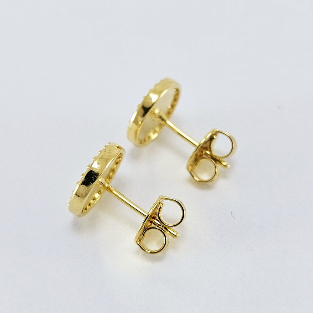 Brinco são bento redondo com zircônia - Imagem 2