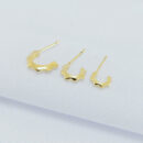 Argola trio ondulado