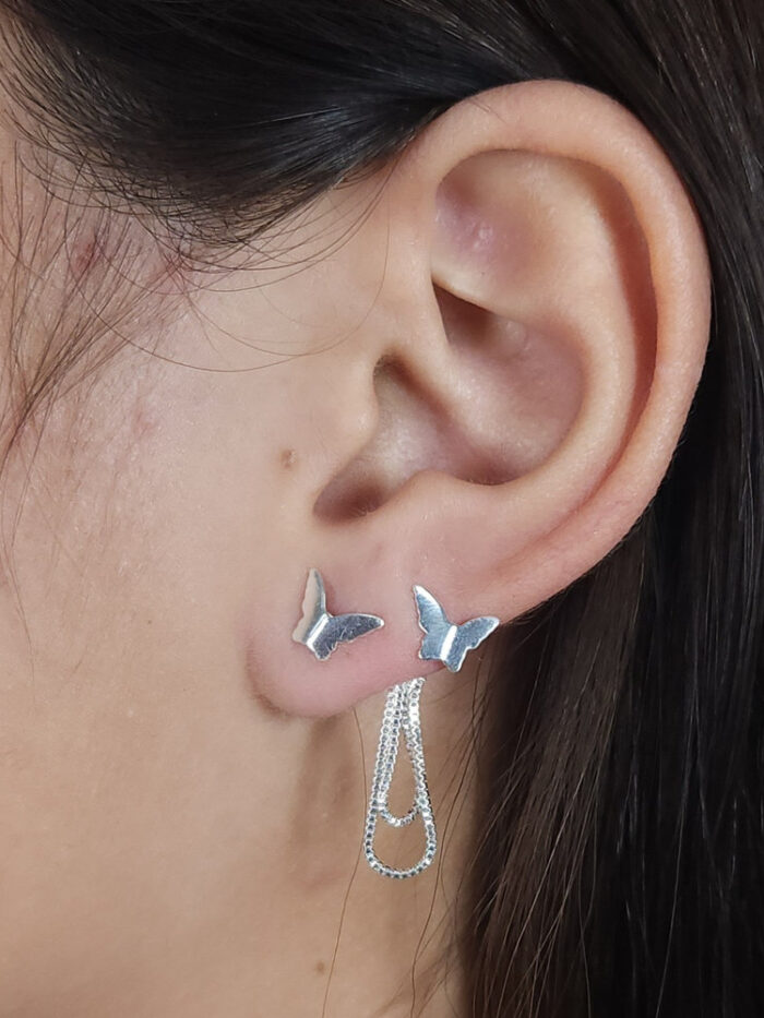 Brinco duo borboleta