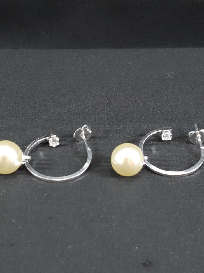 Argola pêndulo pérola