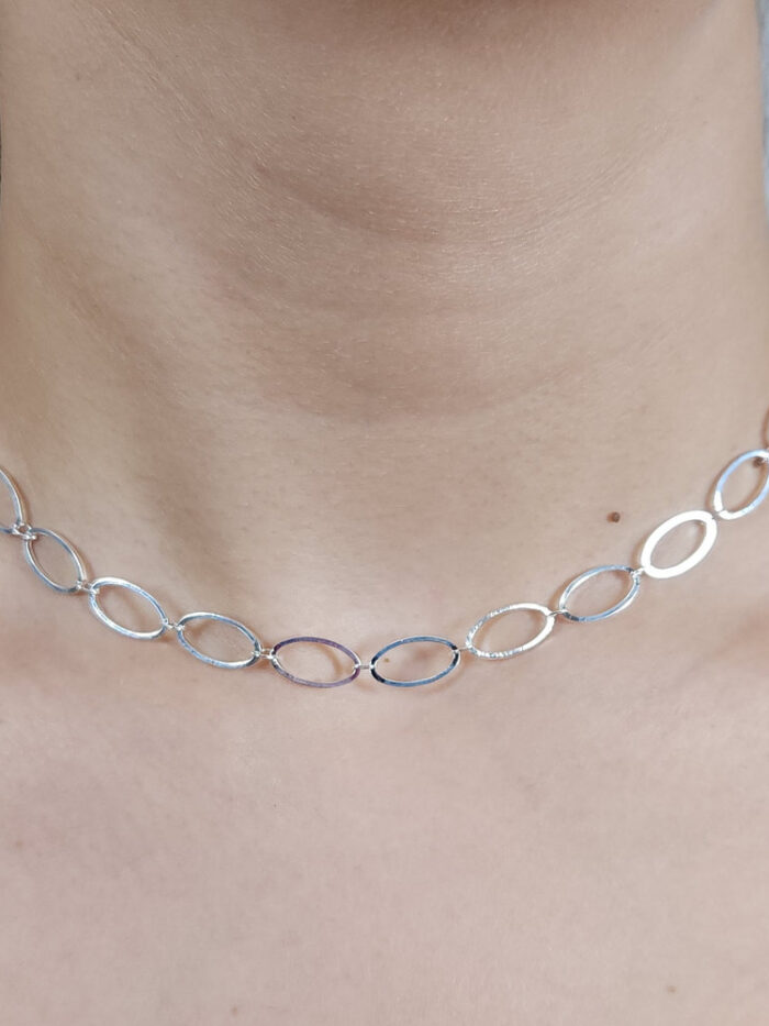 Gargantilha chocker elo oval