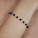 Pulseira pedras pretas