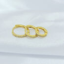 Trio de argola cravejada