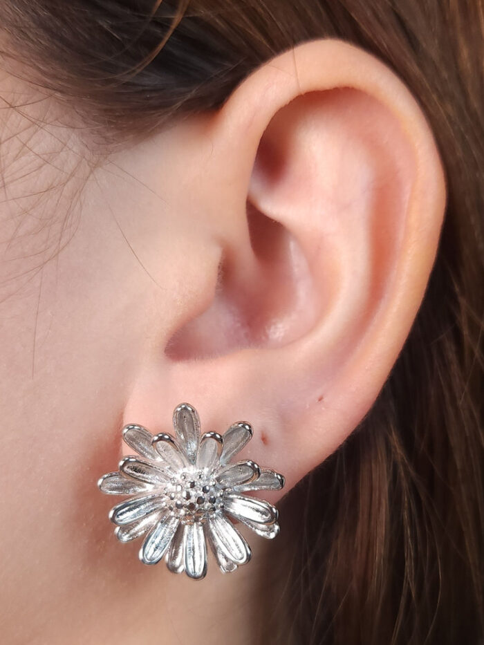 Brinco flor girassol