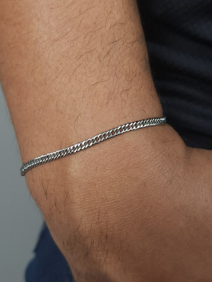 Pulseira masculina elos entrelaçados