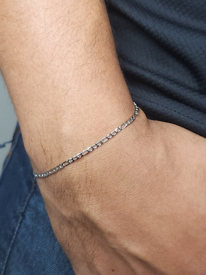 Pulseira masculina elos vazado