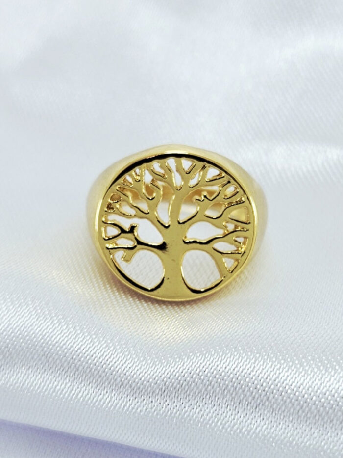 Anel arvore da vida com detalhe vazado