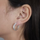 Argola aberta fio liso e cravejado