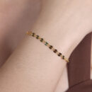 Pulseira círculo chapeado