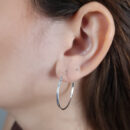 Brinco argola fio liso