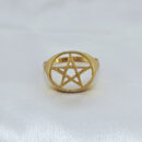 Anel masculino estrela de davi