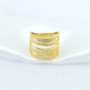 Anel com detalhe liso e fosco