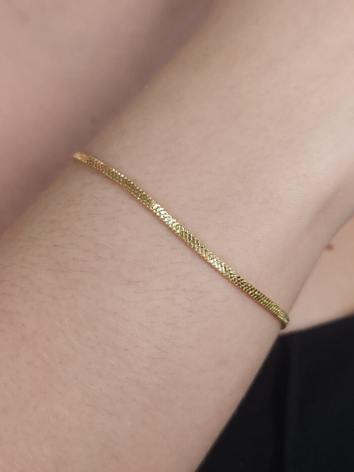 Pulseira malha fosca