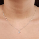 Gargantilha coração ponto de luz