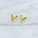 Brinco coração liso boleado