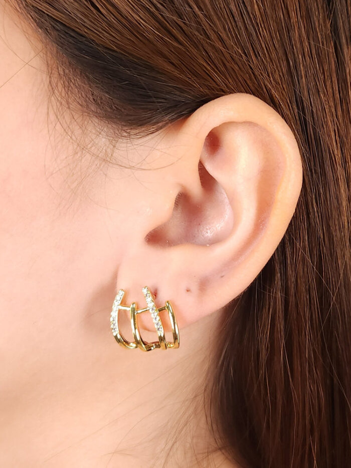 Brinco Ear Cuff com quatro fios