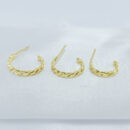 Trio de argola fio trançado