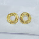 Brinco espiral dourado