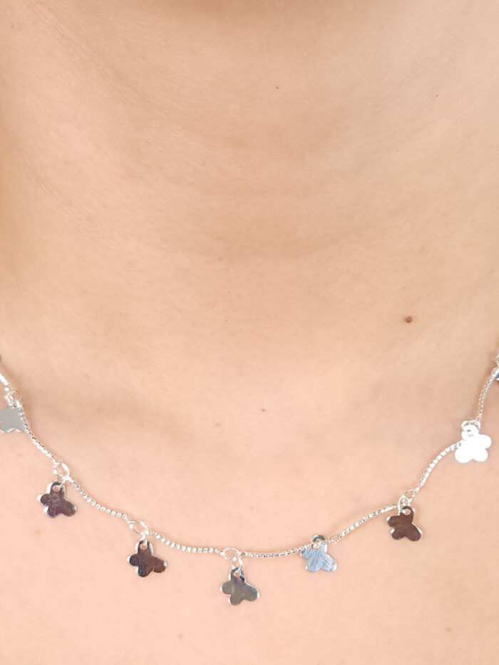 Gargantilha choker borboleta lisa