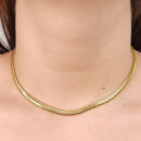 Gargantilha chocker malha snake dourado