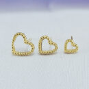 Trio coração detalhado