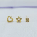 Trio trevo estrela coração