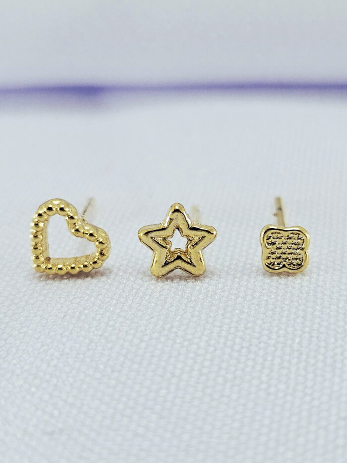 Trio trevo estrela coração