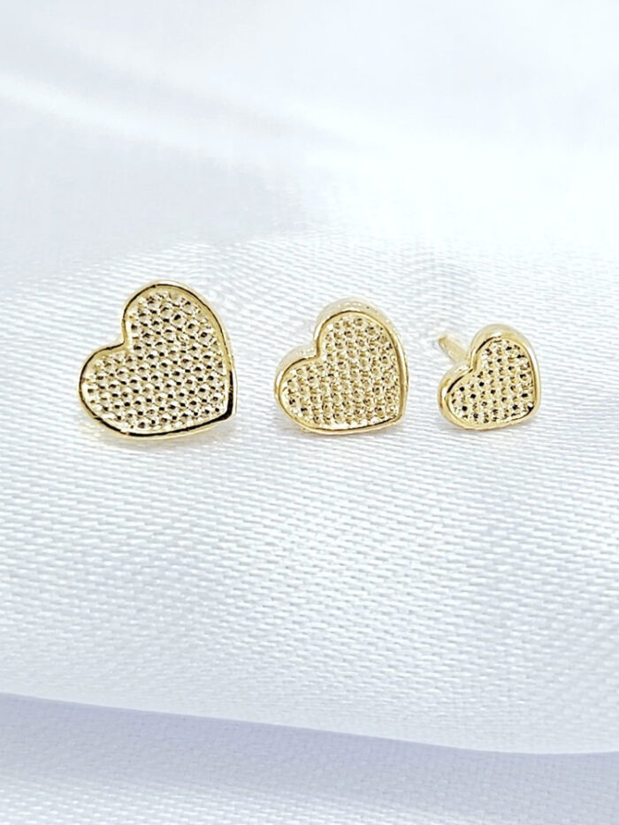 Trio coração borda lisa e fosco