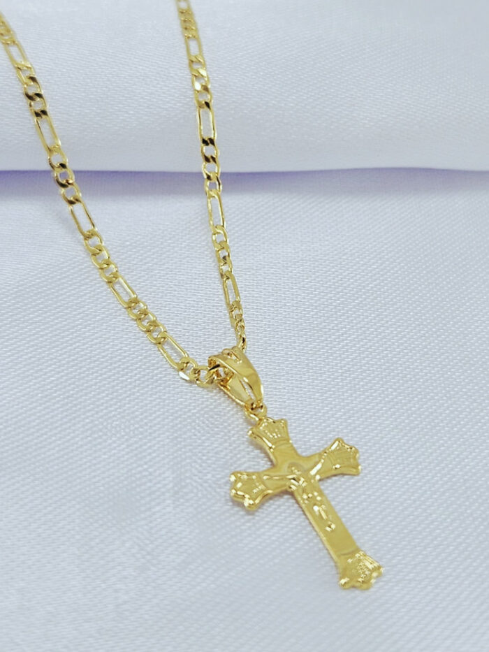 Gargantilha masculina pingente cruz